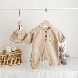 Newborn Letter C Jumpsuit Set - RYAN AND REMI
