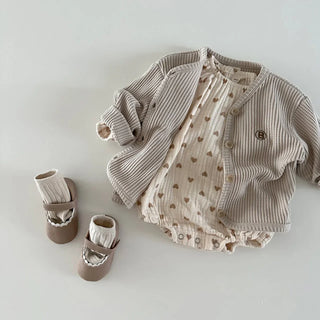 Plaid Hearts Girls Romper - RYAN AND REMI