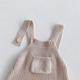Front Pocket Cable Knitted Jumpsuit - RYAN AND REMI