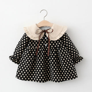 Polka Dot Ribbon Dress - RYAN AND REMI