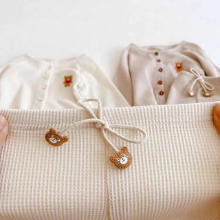 Bear Cardigan Pants Set - RYAN AND REMI