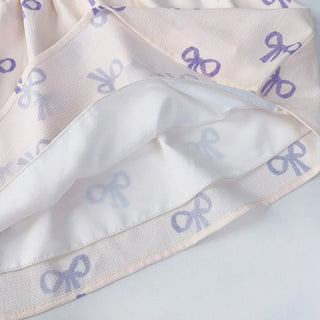 Ribbon Print Casual Dress - RYAN AND REMI