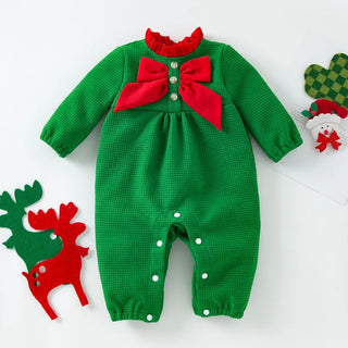 Christmas Ribbon Romper - RYAN AND REMI