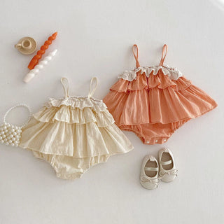 Camisole Ruffle Romper Dress - RYAN AND REMI