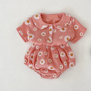 Floral Printed Muslin Shorts Set - RYAN AND REMI