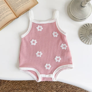 Breathable Camisole Flower Bodysuit - RYAN AND REMI