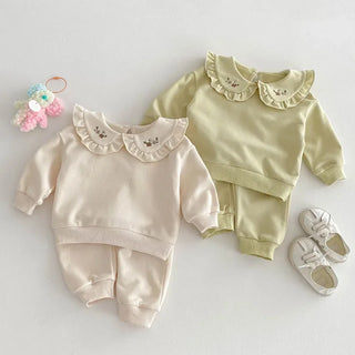 Embroidered Collar Jogger Det - RYAN AND REMI
