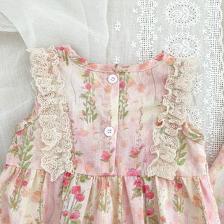 Pink Lace Bow Sister Outfit - RYAN AND REMI