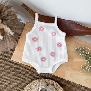 Breathable Camisole Flower Bodysuit - RYAN AND REMI