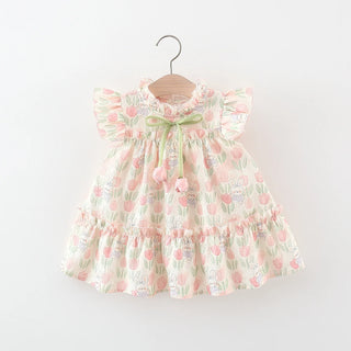 Tulip Flying Sleeve Dress - RYAN AND REMI
