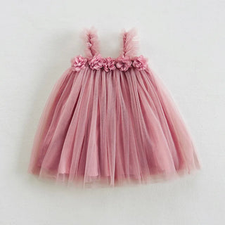 3D Flower Mesh Dress - RYAN AND REMI