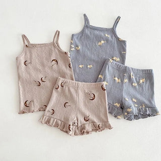 Printed Camisole Pajama Set - RYAN AND REMI
