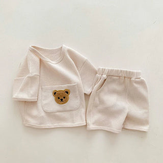 Waffle Bear Shorts Set - RYAN AND REMI