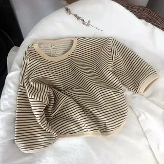 Long Sleeve Stripe Pullover - RYAN AND REMI