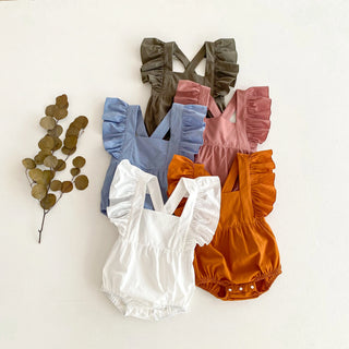 Frill Cross Back Romper - RYAN AND REMI