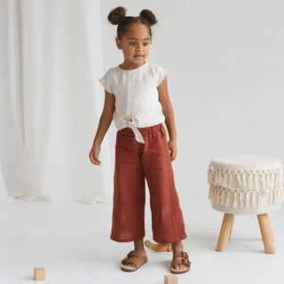 Linen Wide-Legged Pants - RYAN AND REMI