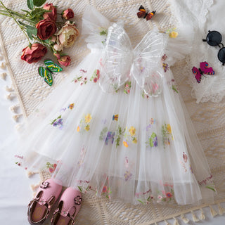 Floral Butterfly Tulle Dress - RYAN AND REMI