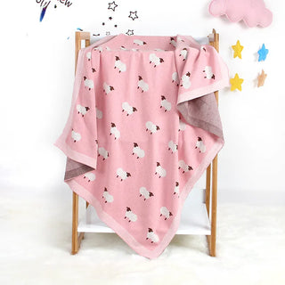 Sheep Print Baby Blanket - RYAN AND REMI