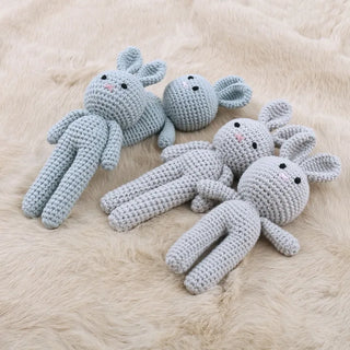 Cotton Crochet Baby Stuffed Rabbit Toy - RYAN AND REMI