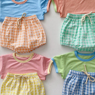 Checkered Playtime Shorts Set - RYAN AND REMI