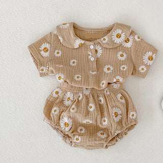 Floral Printed Muslin Shorts Set - RYAN AND REMI