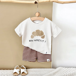 Boys Waffle T-shirts Shorts Set - RYAN AND REMI