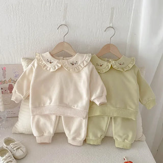 Embroidered Collar Jogger Det - RYAN AND REMI