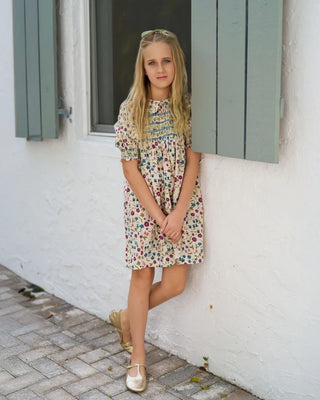 Vintage Style Floral Sister Dress - RYAN AND REMI