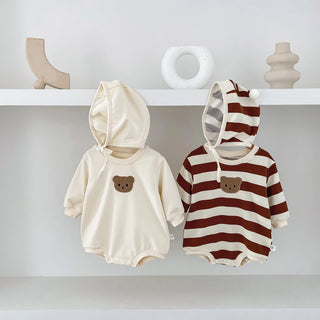 Teddy Bear Pattern Bodysuit Set - RYAN AND REMI