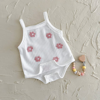 Breathable Camisole Flower Bodysuit - RYAN AND REMI