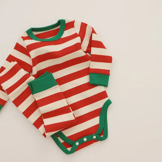 Striped Christmas Loungewear Outfit - RYAN AND REMI
