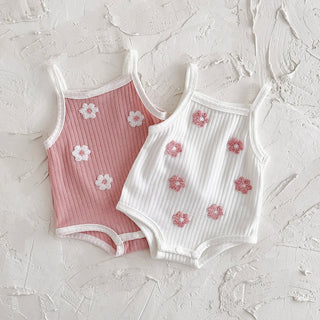 Breathable Camisole Flower Bodysuit - RYAN AND REMI