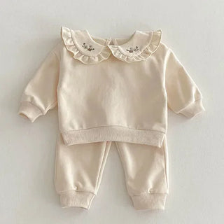 Embroidered Collar Jogger Det - RYAN AND REMI
