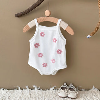 Breathable Camisole Flower Bodysuit - RYAN AND REMI
