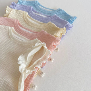 Solid Frill Shorts Set - RYAN AND REMI