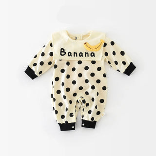 Banana Polka Dot Onesie - RYAN AND REMI