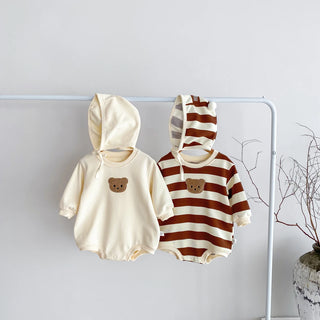 Teddy Bear Pattern Bodysuit Set - RYAN AND REMI