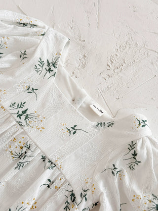 Puff Sleeve Garden Romper - RYAN AND REMI