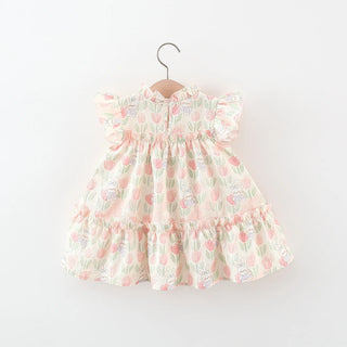 Tulip Flying Sleeve Dress - RYAN AND REMI