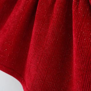 Pearl Bow Ruffle Dress - RYAN AND REMI