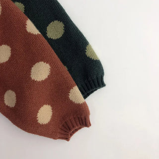 Retro Polka Dot Sweater - RYAN AND REMI