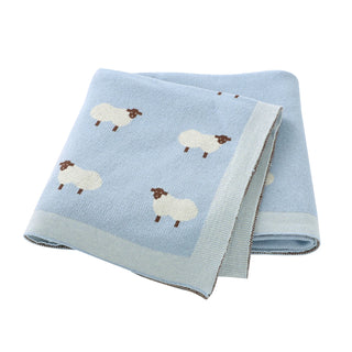 Sheep Print Baby Blanket - RYAN AND REMI