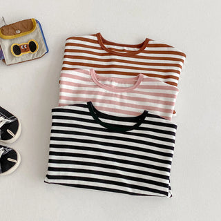 Casual Striped Fall T-shirt - RYAN AND REMI