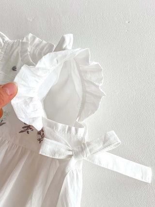 Floral Side Bow Romper - RYAN AND REMI