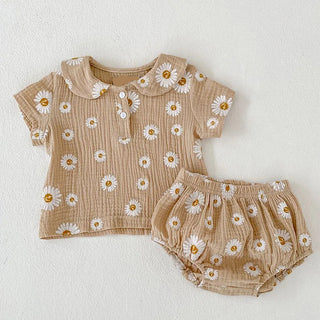 Floral Printed Muslin Shorts Set - RYAN AND REMI