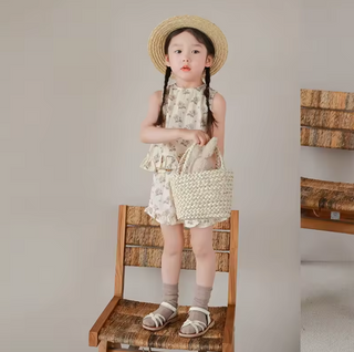 Floral Ruffle Shorts Set - RYAN AND REMI