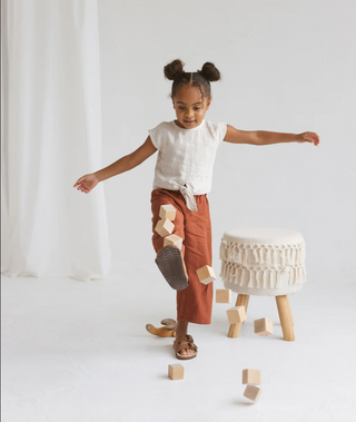 Linen Wide-Legged Pants - RYAN AND REMI