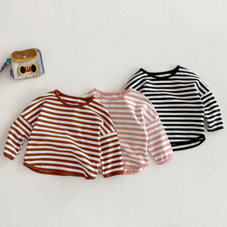 Casual Striped Fall T-shirt - RYAN AND REMI