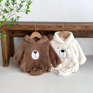 Baby Teddy Bear Warm Cozy Hooded Outfit - RYAN AND REMI