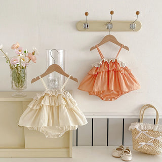 Camisole Ruffle Romper Dress - RYAN AND REMI